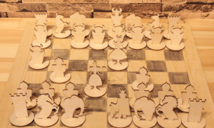 激光切割设计图丨国际象棋