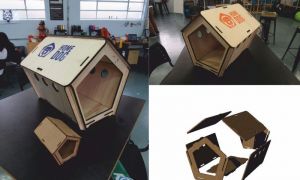 激光切割模型图纸丨狗屋模型