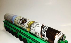 激光切割模型图纸丨火车饮料架