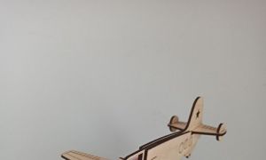 激光切割模型图纸丨战机饮料架