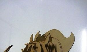 激光切割工艺品图纸丨野猪壁挂