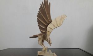 激光切割模型图纸丨展翅的鹰