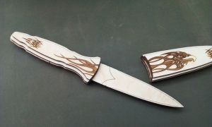 激光切割机作品图纸丨匕首