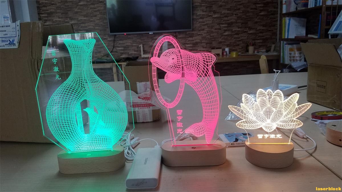 3D立体灯激光切割创意设计图
