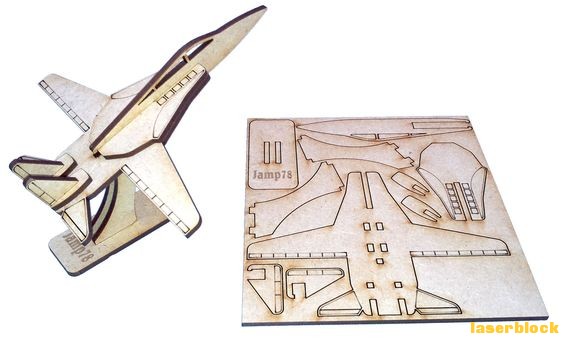 F-14战机激光切割模型图纸