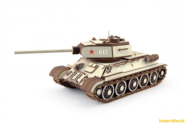 T-34坦克激光切割设计图