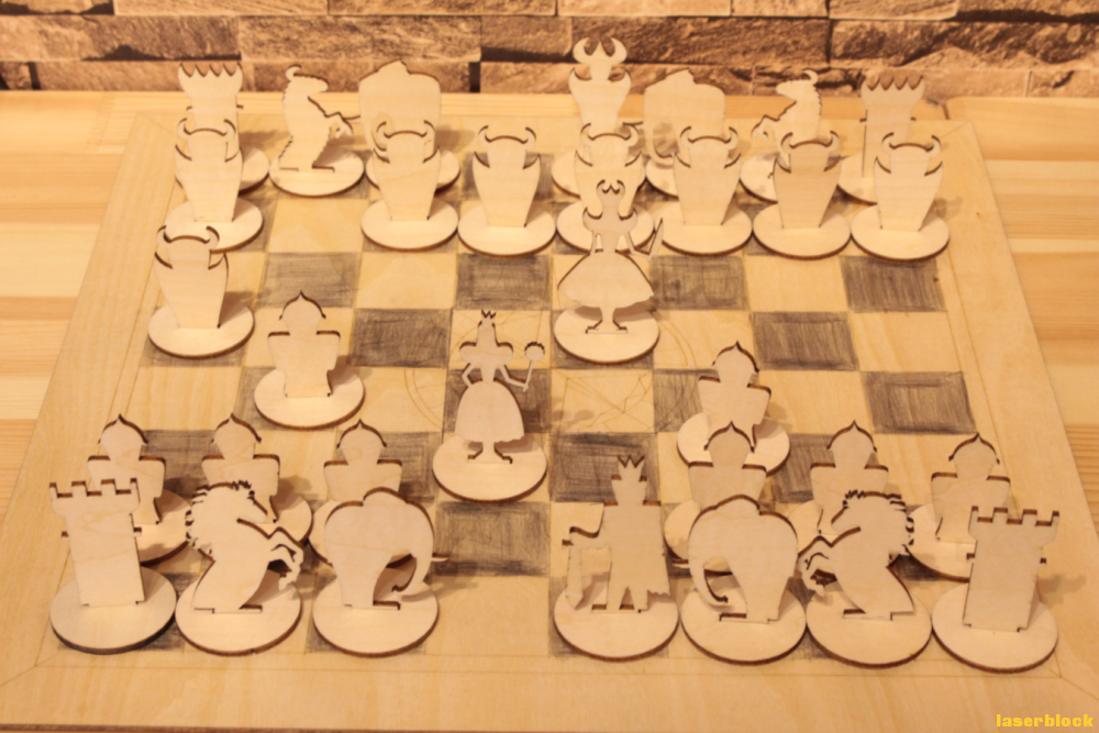 国际象棋激光切割设计图