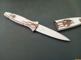 激光切割机作品图纸丨匕首