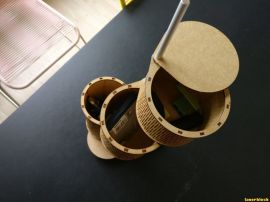 激光切割设计图丨绘画用具收纳盒