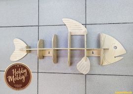 激光切割设计图丨鱼骨架